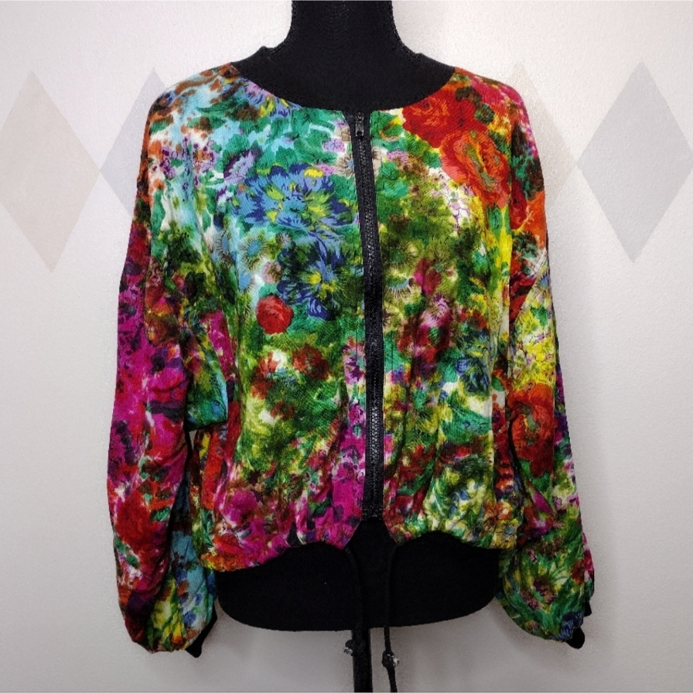 Speed Limit MPH vintage full zip cropped jacket